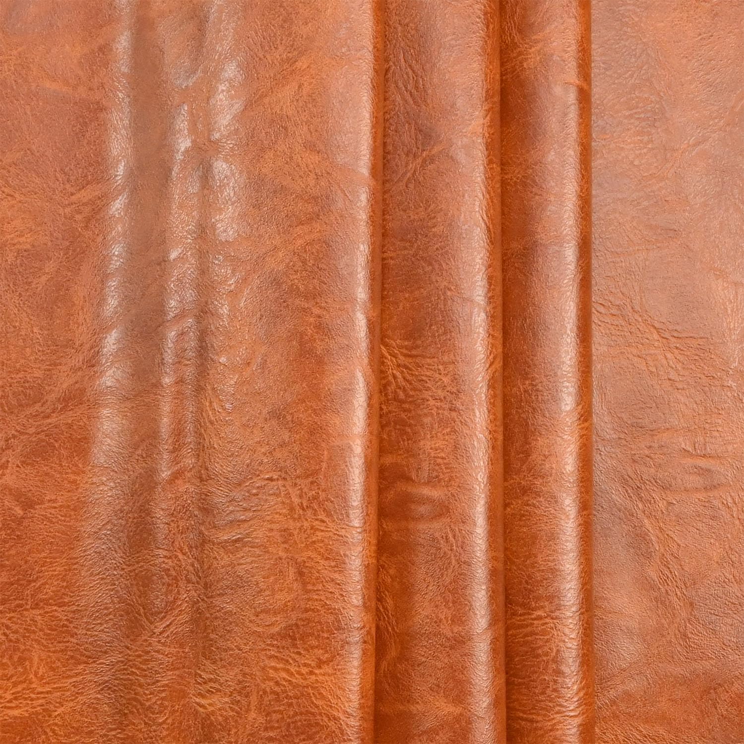 200cm x 140cm （79 x 54 Inch） Soft Leather Fabric - Faux Leather Fabric -1mm Thick for Upholstery - DIY Crafts - Light Brown Crazy Horse Distress