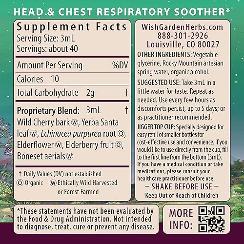 Miniatura 2 de WishGarden Herbs Congestion Rescue Immune Support for Pregnancy  Alivia el dolor de garganta, el tracto respiratorio superior y los senos