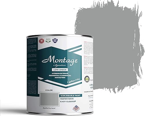 Montage Signature Pintura para interioresexteriores, ecológica, color crepúsculo, bajo brillo, 1 galón