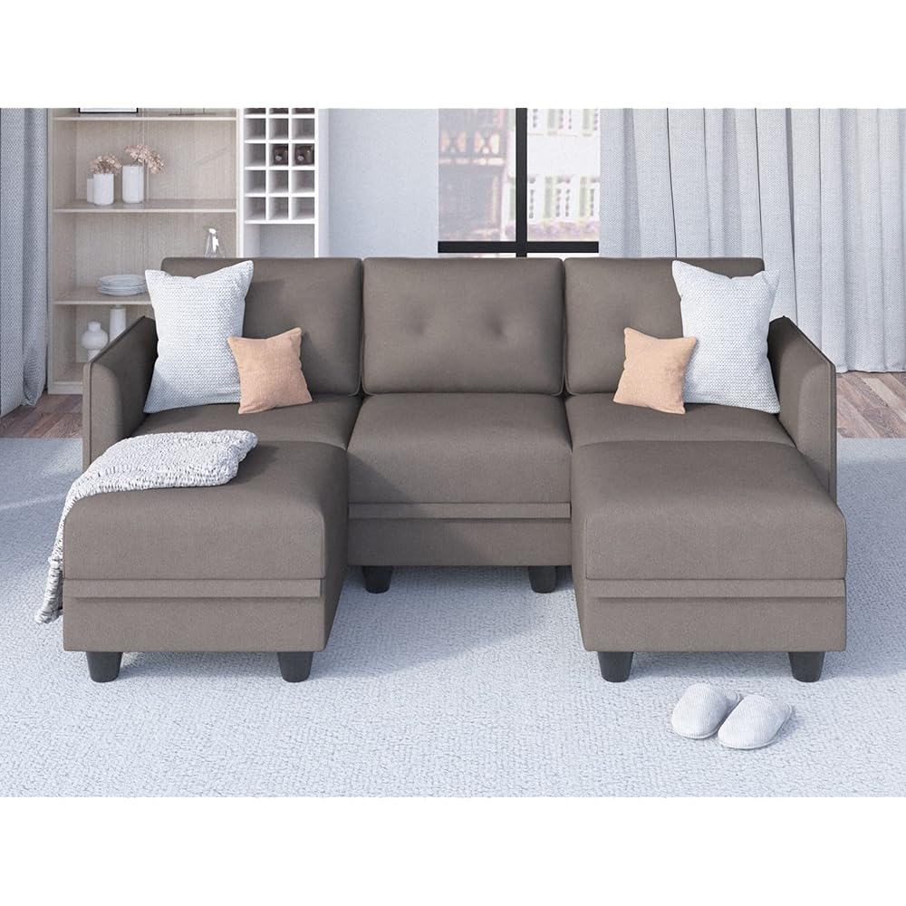 83/mo Finance LLappuil Sectional Sofa with Reversible Chaises U