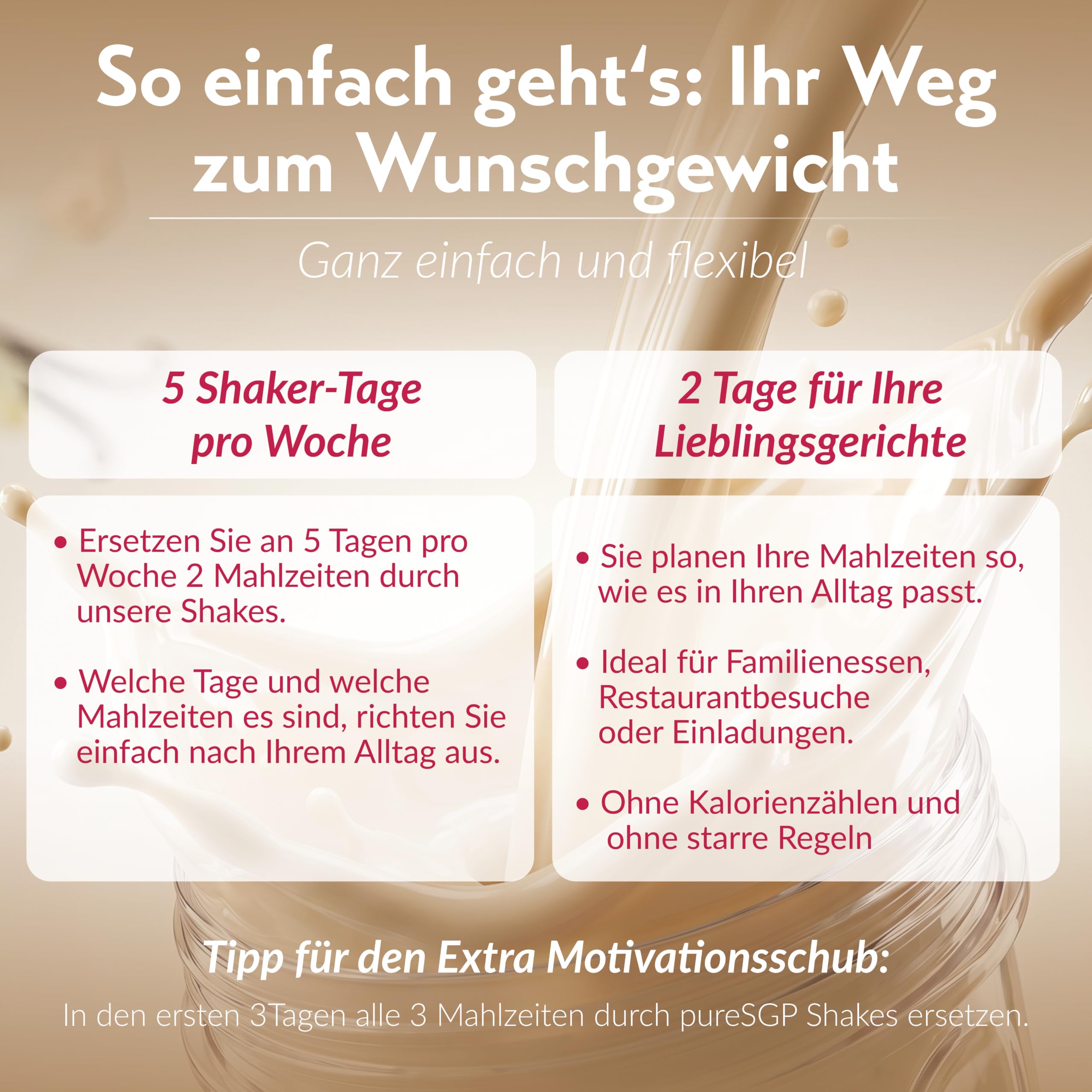 pureSGP® Stoffwechsel-Shake Vanille [450g]: Premium Abnehm-Shake aktiviert Stoffwechsel, cremig & sättigend