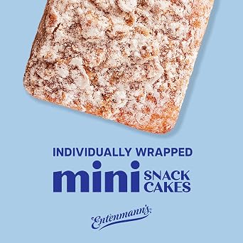 Entenmann's Crumb Mini Snack Cakes, 12 individual packs, (1.92 oz each), Coffee Cakes, 23 oz Multipack