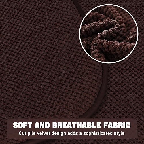 Miniatura 10 de Almohadillas de espuma viscoelástica gris oscuro, 1 paquete de cojines de asiento en forma de D para sillas de oficina de comedor, 17 x 15 pulgadas,