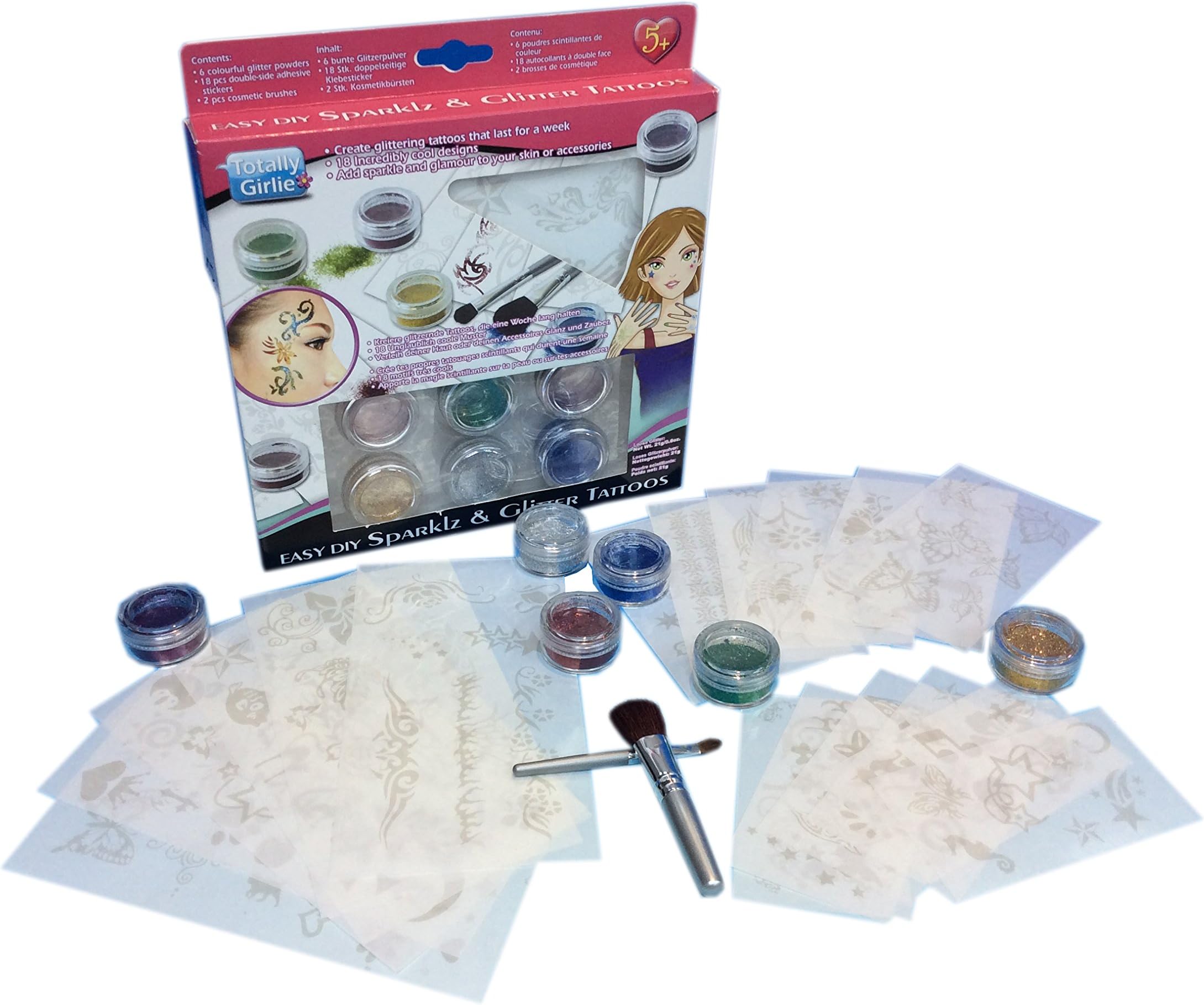 Totally Girlie Sparklz & Glitter Tattoos Unknown Binding