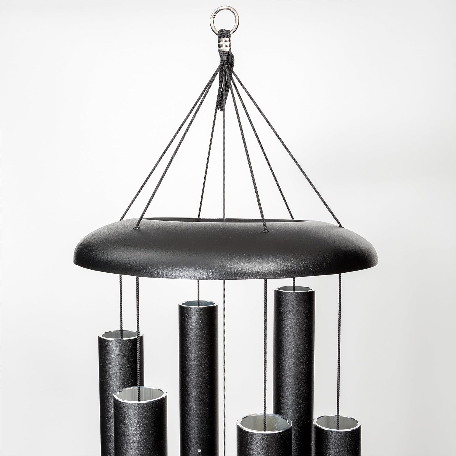 Corinthian Bells by Wind River - 60 inch Black Wind Chime for Patio, Backyard, Garden, and Outdoor Decor (Aluminum Chime) Made in The USA