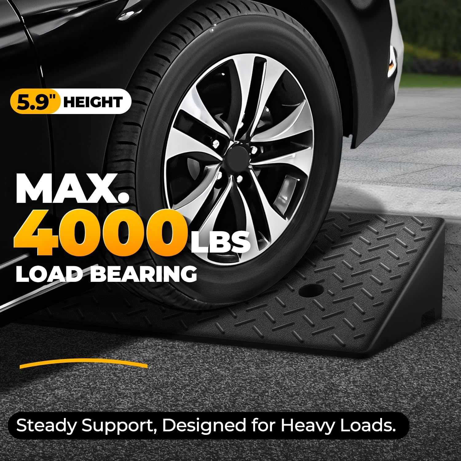 Quick Lift Ramp Snapklik.com : Auto Dynasty Rubber Curb Ramps, 5.9