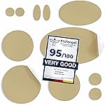 aZengear Repair Patches for Jackets, Tent, Shoe Toe, Air Mattress, Inflatables, PVC Gear - Waterproof, Self-Adhesive, Tear-Cold-Heat-Resistant, Down Puffer Coat (11 Pieces, Beige)