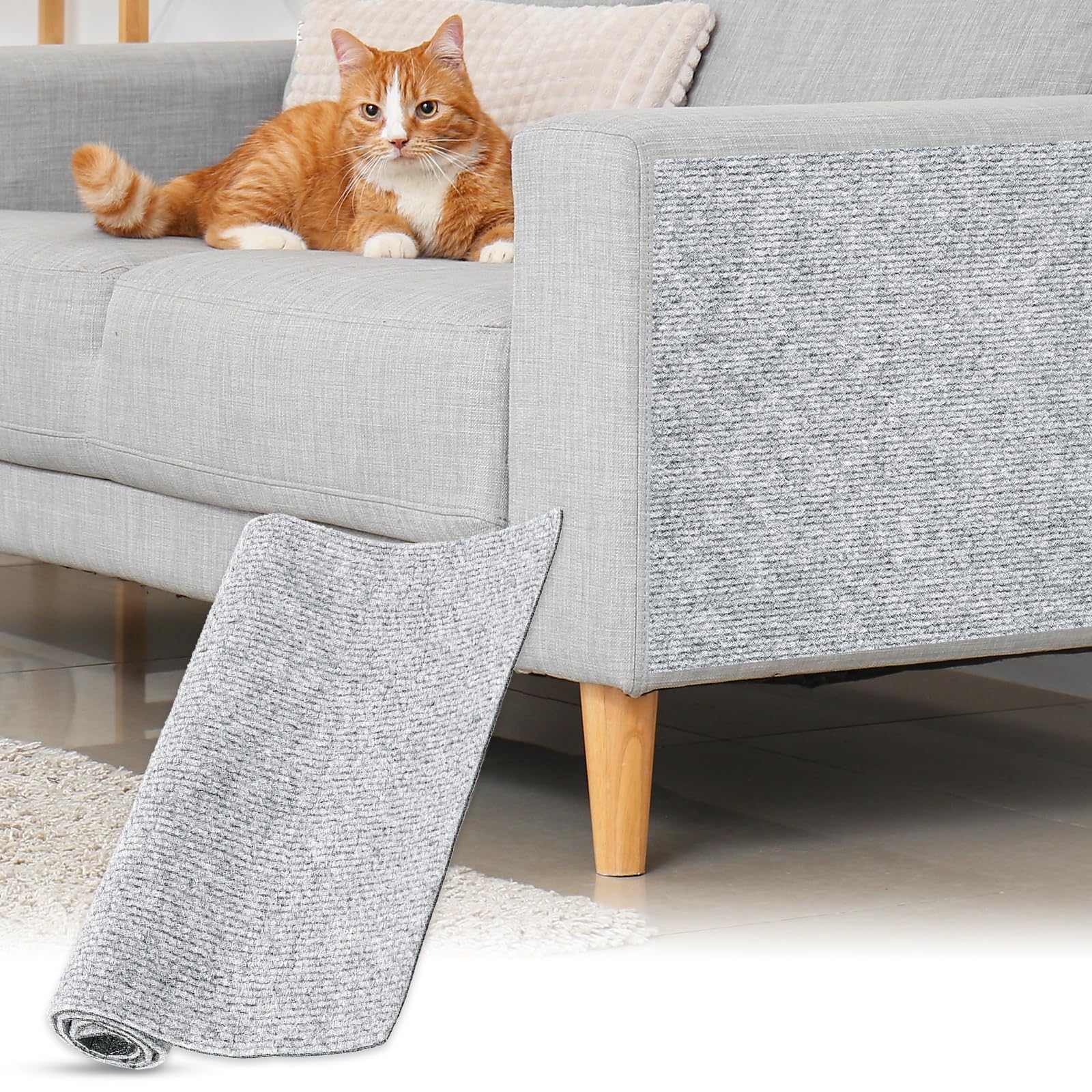 Tapis anti-rayures pour chat autocollant 60x30cm protection mur et portes