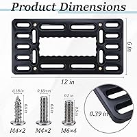 Vista 2 de Soporte para placa de matrícula, soporte frontal para matrícula, sin taladro, soporte de placa frontal sin taladro, soportes para placas