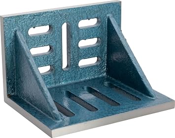 Machinists Slotted Webbed Angle Plate, Cast Iron, 9" 7" 6"