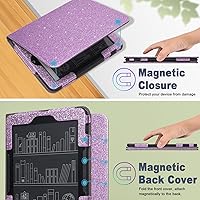 Vista 6 de Caweet Funda para Nook GlowLight 4 Plus de 7.8 pulgadas versión 2023, funda protectora plegable de piel sintética de alta calidad con ranura