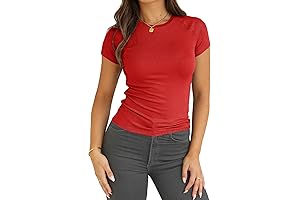 2024 Women's Mario Crewneck Red T-shirt