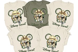 Personalized Women's V-Neck Tank Top: Customizable Animal Kingdom Safari 2024 Shirt