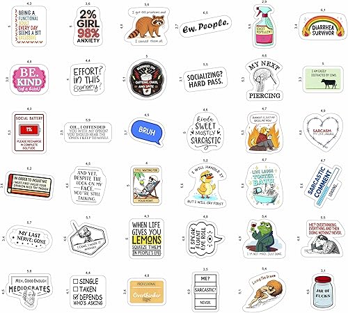 Vista 462 de BulbaCraft 100 calcomanías de meme de gato, divertidas calcomanías de gato, regalos para mujeres y hombres Gato Meme