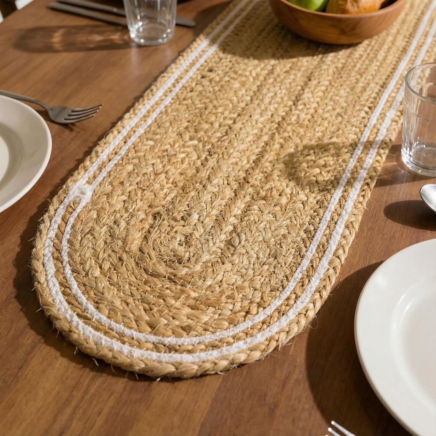 Handwoven Jute Table Runner