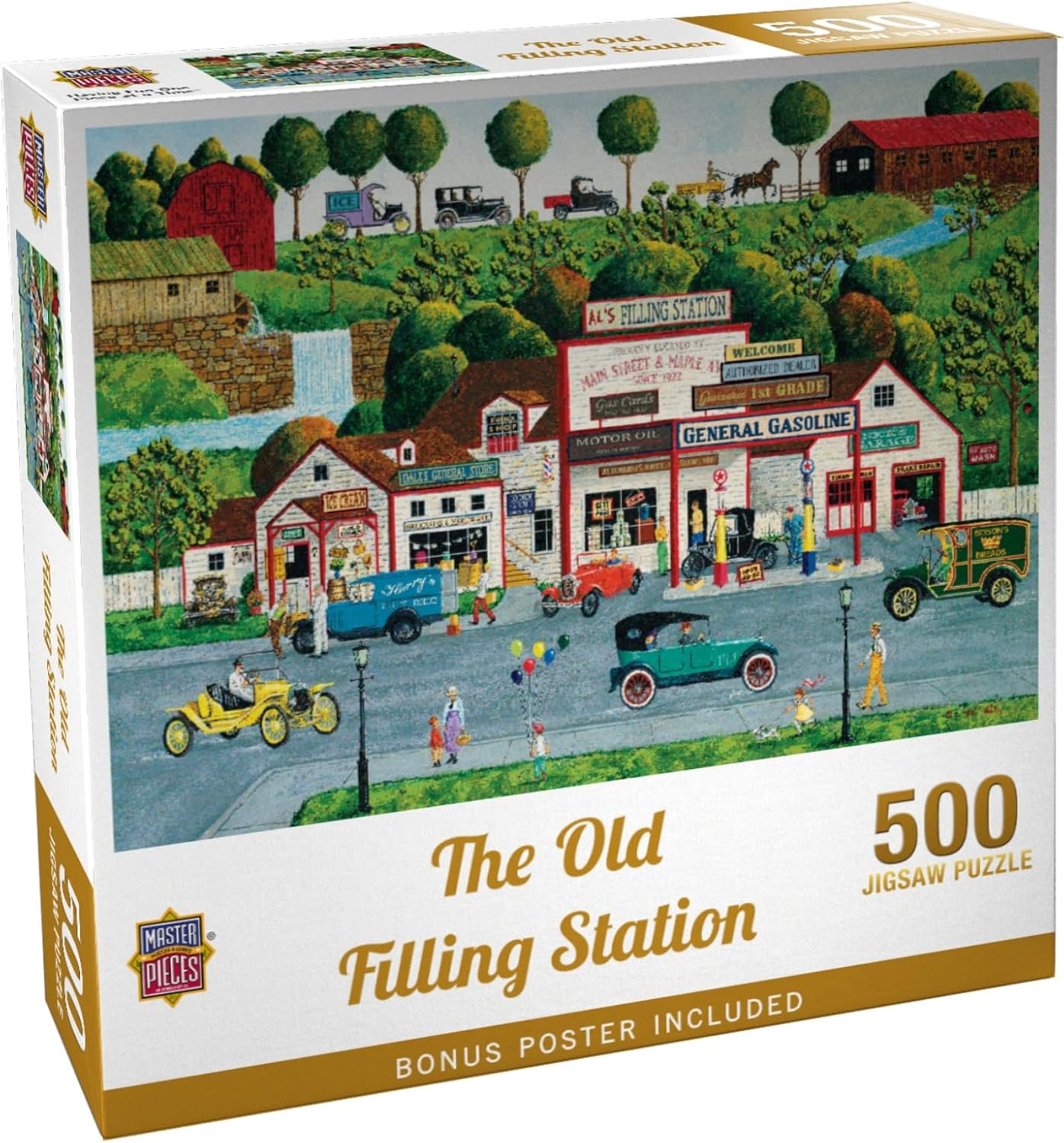 Masterpieces 300 Piece Jigsaw Puzzle for Adults and Families - The Old Filling Station - 19.25"x26.63"