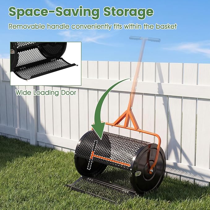 Esparcidor de Compost de 24" con Asa Ajustable T miniatura 8