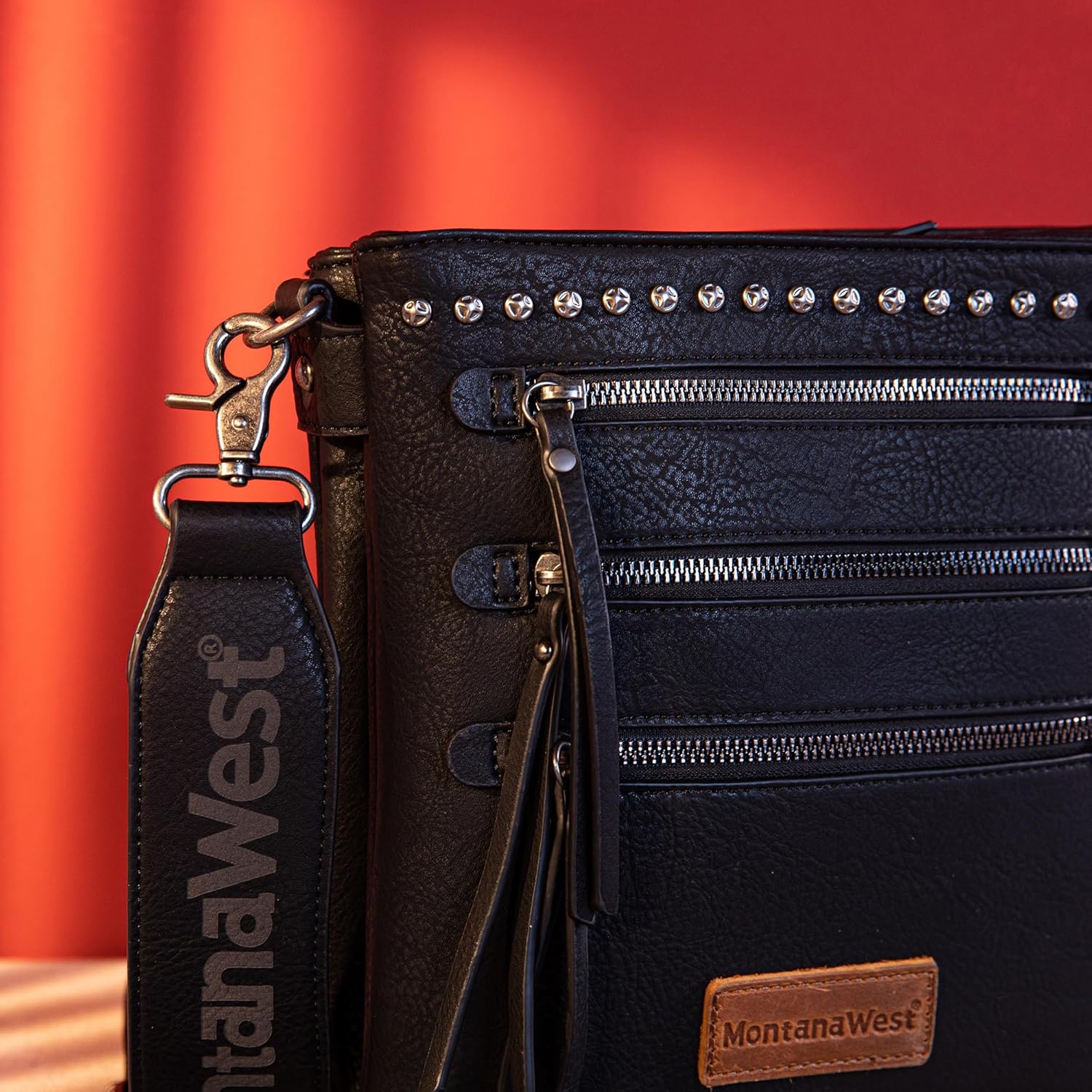 Montana West Crossbody Bags for Women Multi Pocket Cross Body Bag Purses with Guitar Strap - Image 4