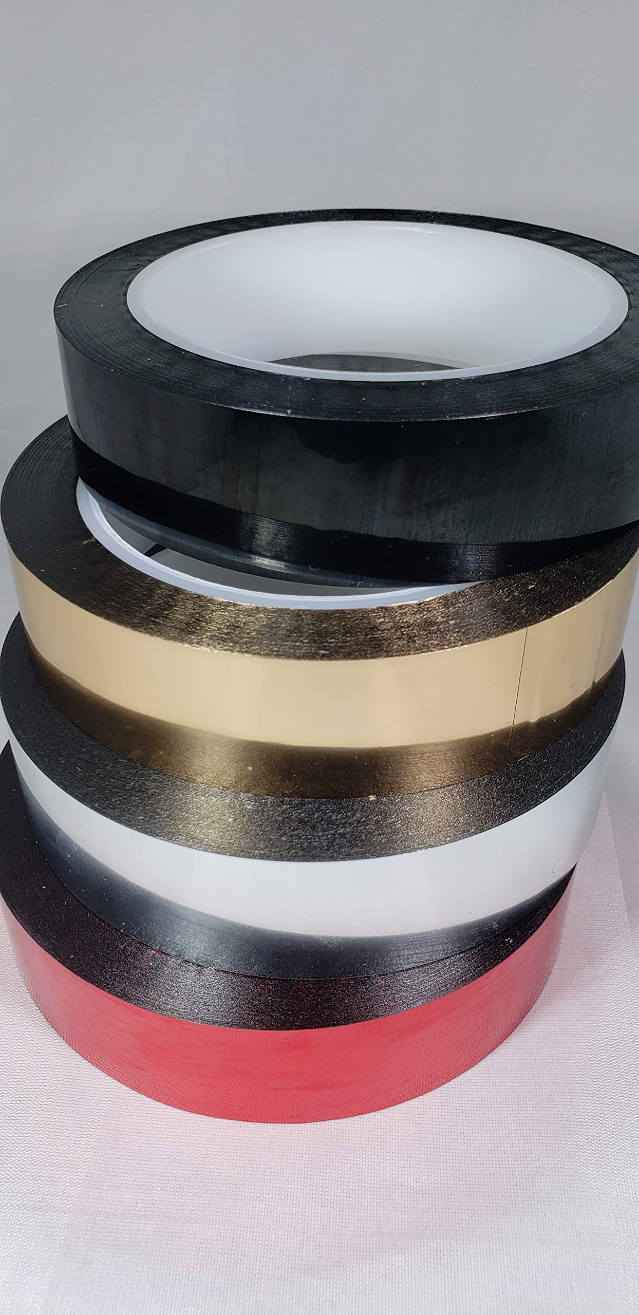 METALIZED Polyester Film Tapes, ACRILIC Adhesive 72YD (Gold, 6