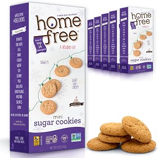 Treats You Can Trust Holiday Gluten Free Mini Cookies, Sugar, 5 Ounce (Pack of 6)