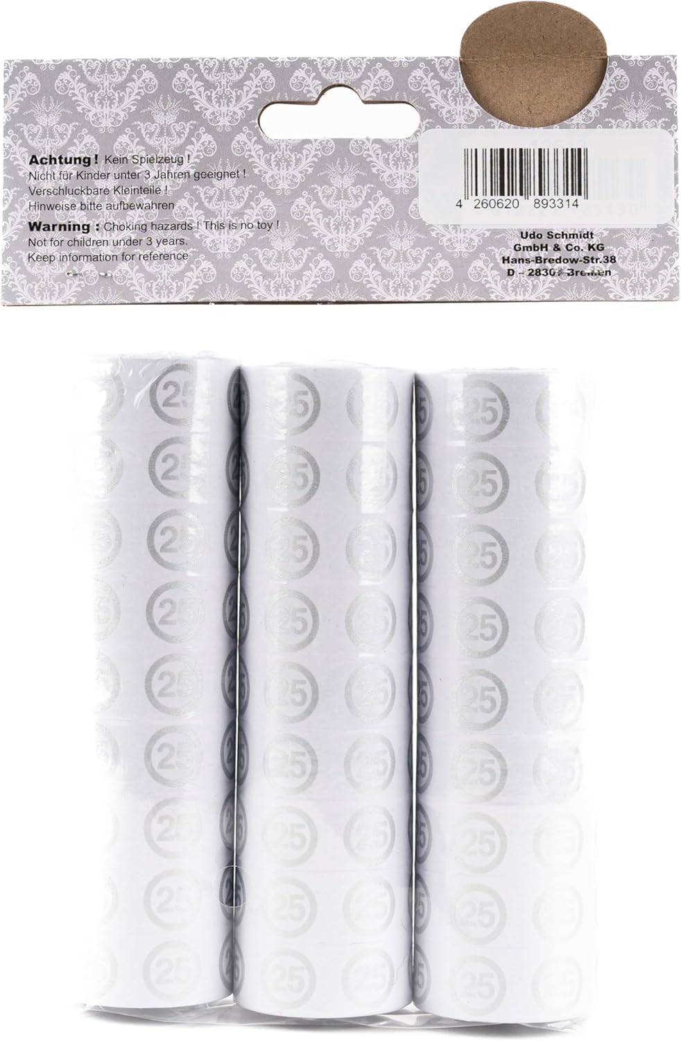 Birthday Decoration Streamers Silver Wedding Decoration 25th Birthday Decoration Silver Wedding 25th Birthday Woman 25th Birthday Man 25 Years Anniversary 25 Years Table Decoration Birthday - Tiwoca