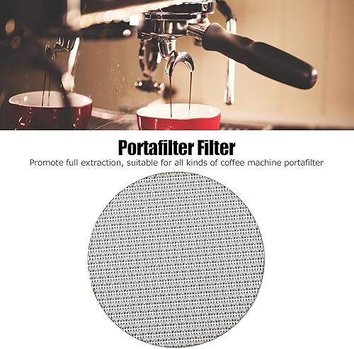 Miniatura 2 de Acouto Pantalla de filtro de café, filtro de malla reutilizable de acero inoxidable de 100 m, portafiltro de café, pantalla de disco para hacer
