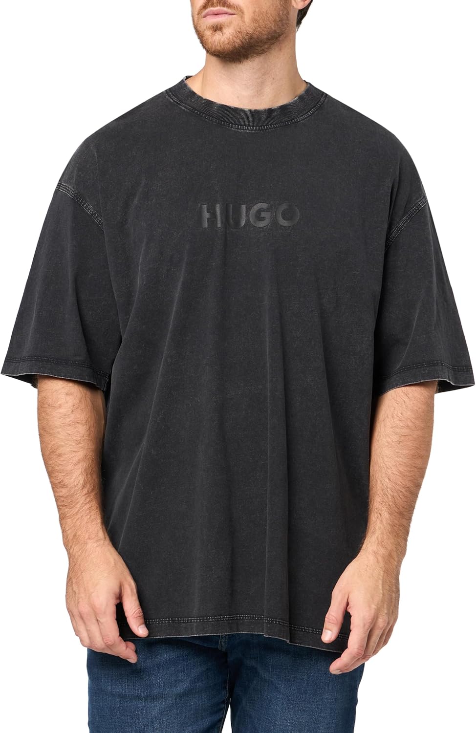 Hugo Men's Faded Effect Logo T-Shirt