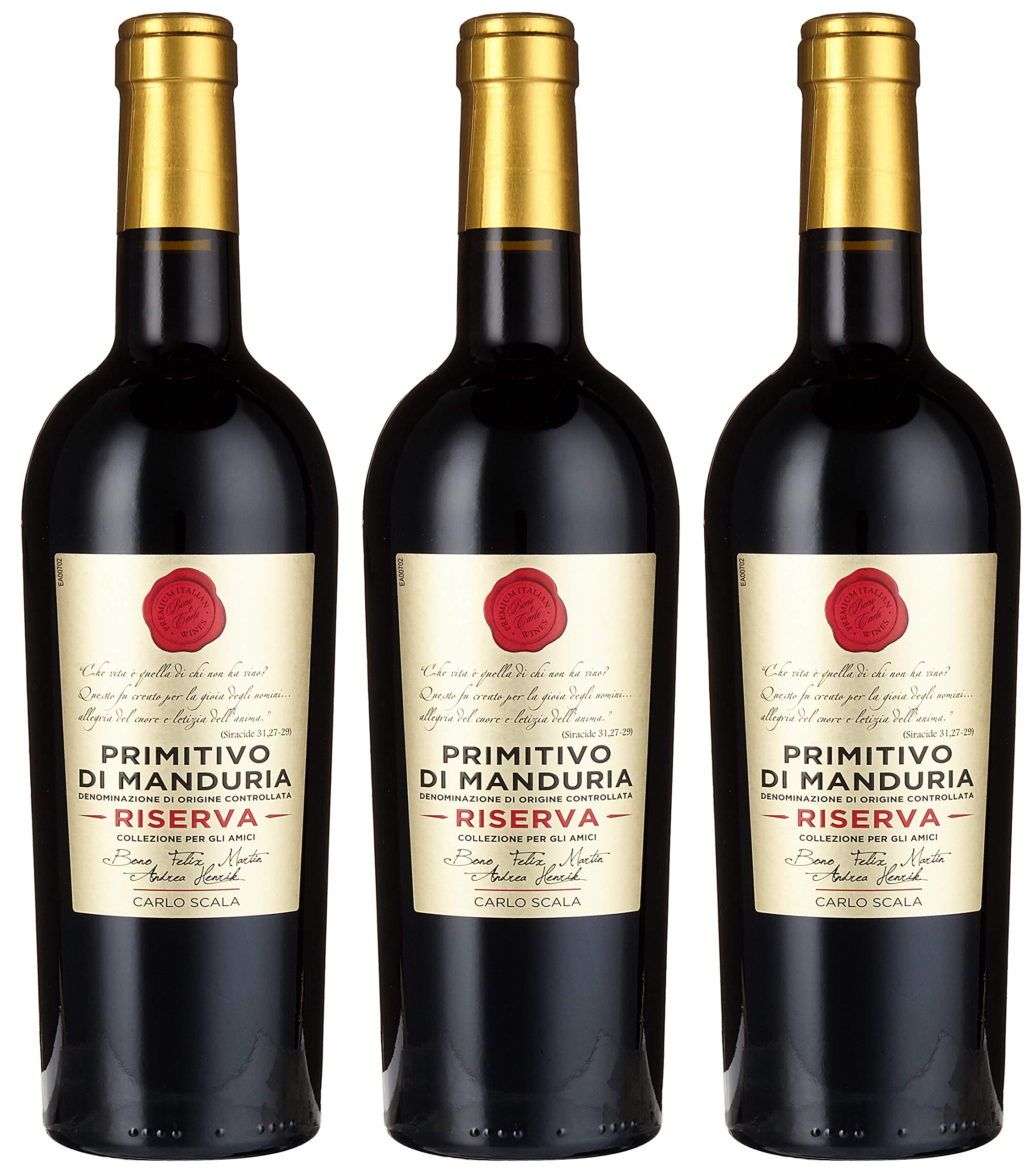 Carlo Scala Primitivo di Manduria DOC Riserva / trocken (3 x 0.75 l)