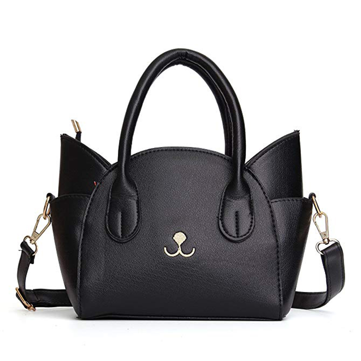 Showudesigns Mini Borsa A Tracolla Donna – Gatto Nero – 23x17x6 Cm – Leggera E Portatile