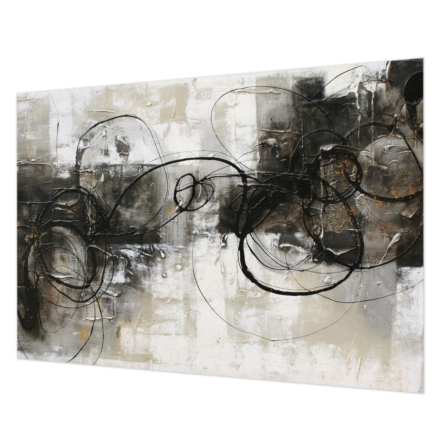 Papier Peint Mural Intissé Tulup 312x219 cm avec Colle Incluse Motif Vortex Abstrait