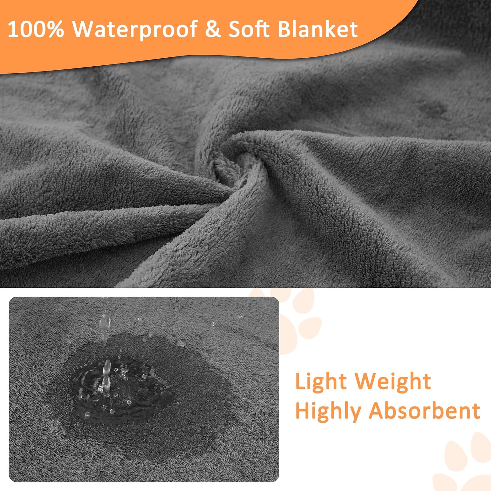 Bunlitent Washable Pee Pads for Dogs 165x122 cm, 3 Packs Extra Large Reusable Dog Mat with Quick Dry - Image 2