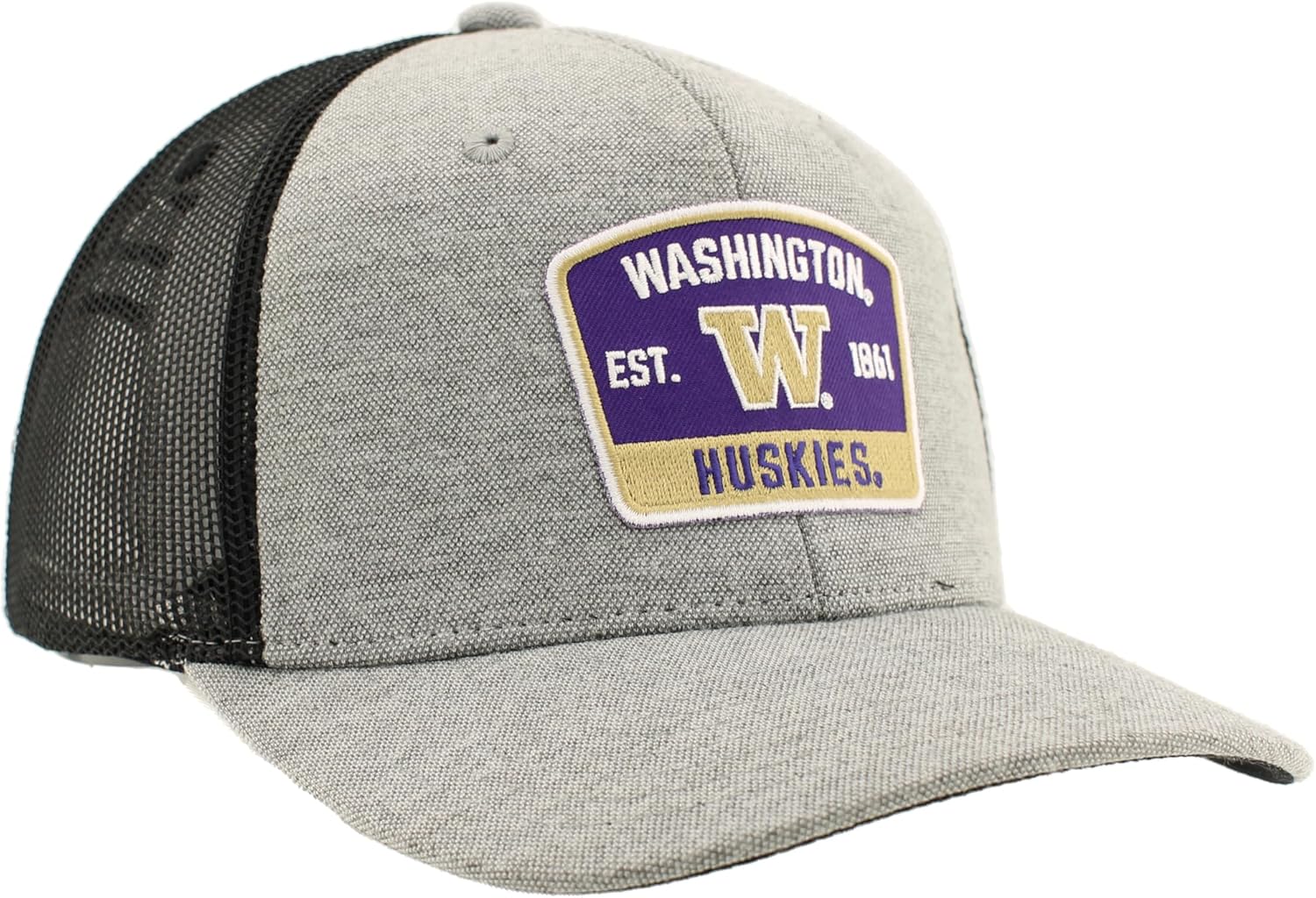 ZHATS Standard NCAA Officially Licensed Trucker Hat Carson Patch Switchback Heather, One Size - Image 5