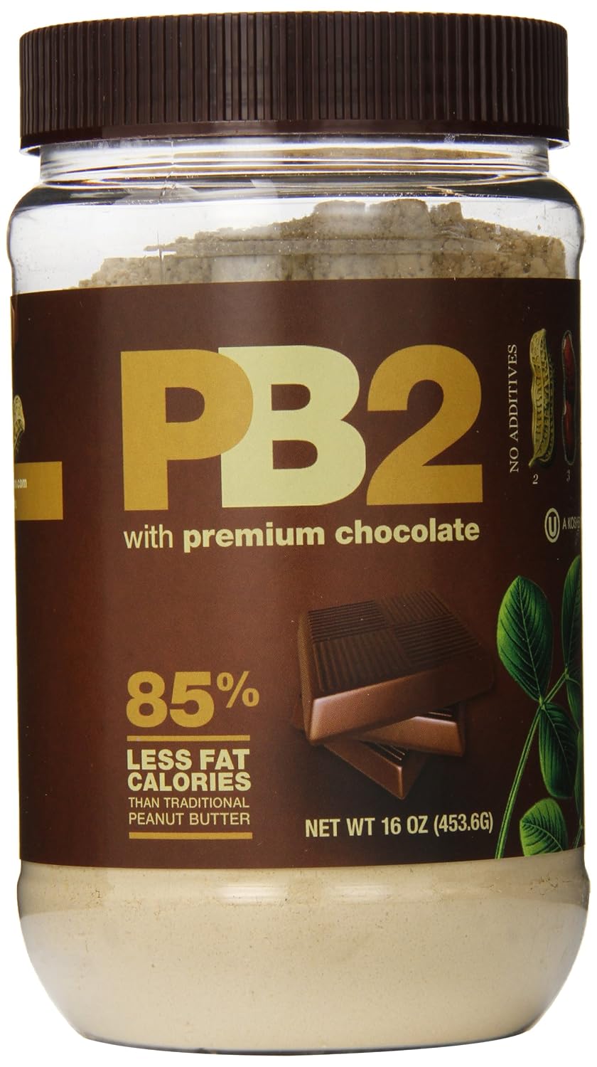 Bell Plantation Powdered Peanut Butter with Premium Chocolate, 16 Ounce (Pack of 12)