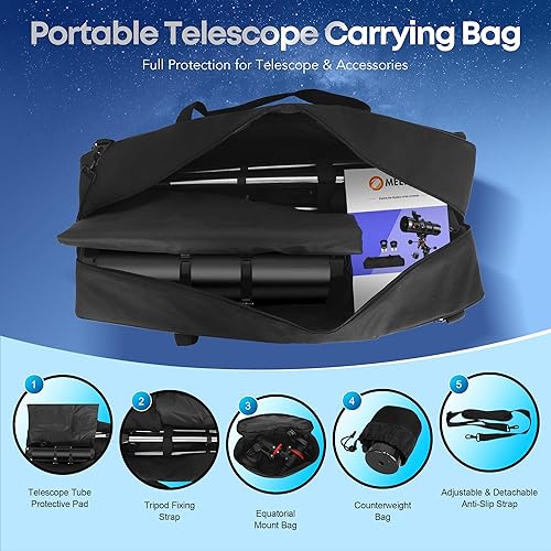 Miniatura 6 de Telescopio, telescopio reflector newtoniano 150EQ para adultos principiantes en astronomía, telescopios astronómicos profesionales con montura