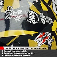 Vista 6 de Kungfu Graphics Kit de calcomanías para KLX 250S 2008 2009 2010 2011 2012 2013 2014 2015 2016 2017 2018 2019 2020 2021 2022, negro y verde
