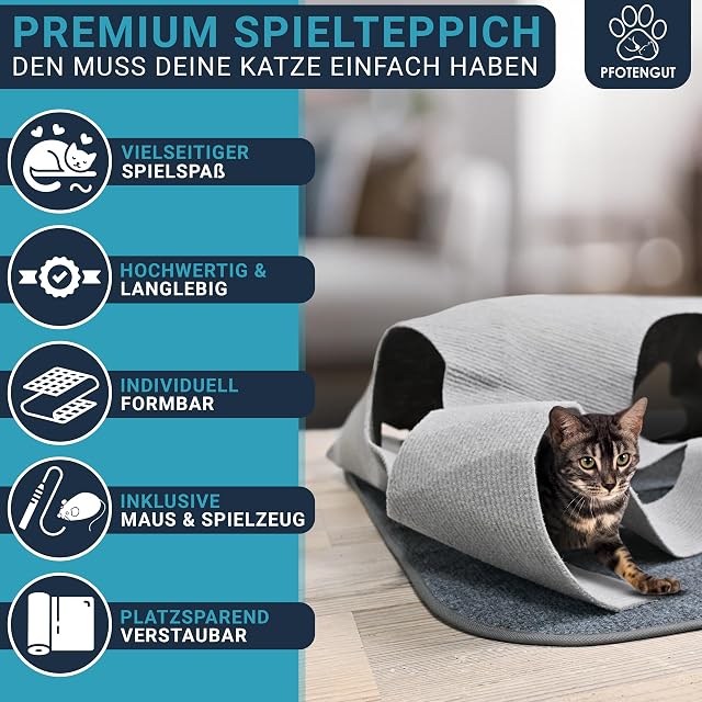Foto 7 de 7 de PFOTENGUT® Alfombra para gatos [100 x 100 cm]