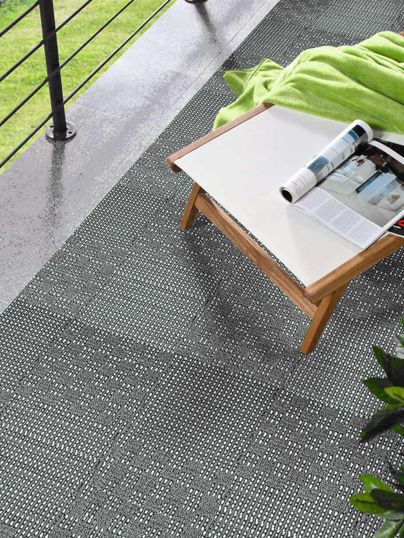 Primaflor Vorzeltteppich AEROTEX, Plus, Costa | Outdoor-Teppich und Balkonteppich für Camping, Terrasse und Garten | 3 mm | reißfest, drainierend | inkl. Tragetasche