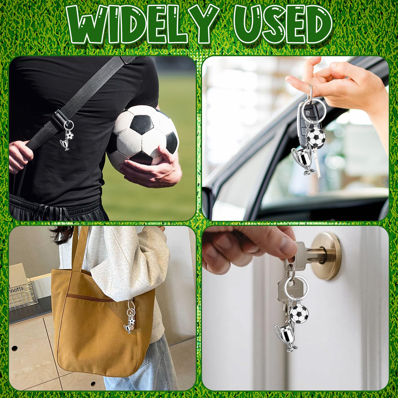 Mini llavero de balón deportivo - Llavero de balón de fútbol de aleación de zinc premium con 2026 accesorios deportivos, llavero versátil para coche, bolso, etiqueta de equipaje, regalo de recuerdo — view 7