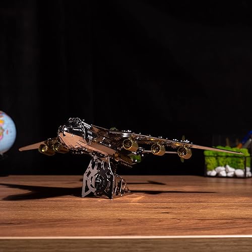 Miniatura 7 de METAL-TIME ANTONOV Mriya AN-225 - Producto oficial de edición exclusiva, modelo mecánico, avión de carga, kit de bricolaje modelo 3D, modelo de