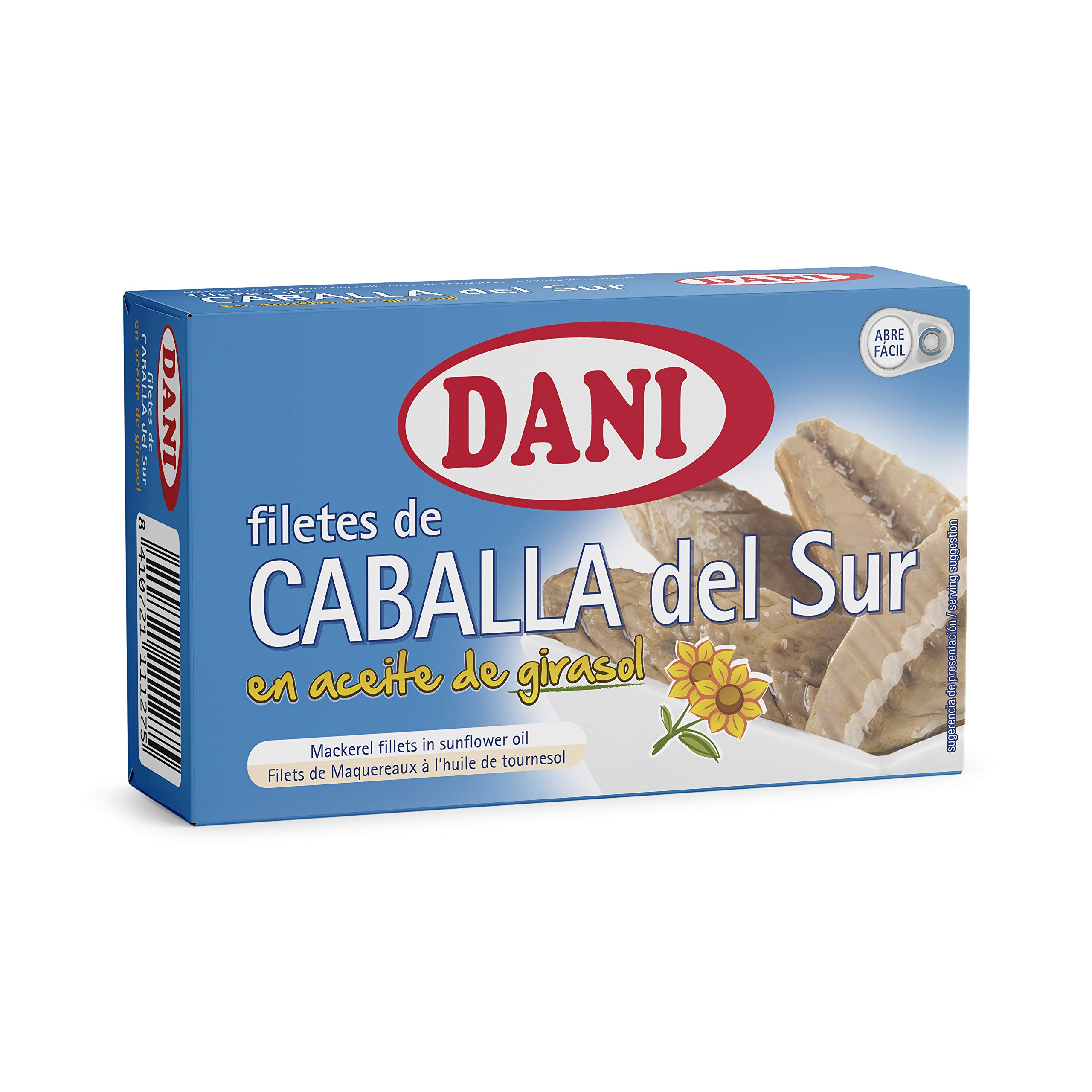 DANI Mackerel fillets in sunflower oil 125 g