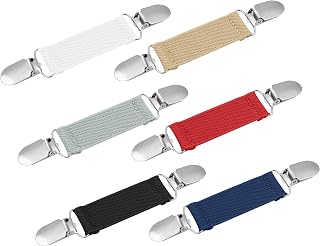 Ruisita 6 Pcs Dress Clips Shirt Clips Cinch Sweater Shawl Cardigan Brooches