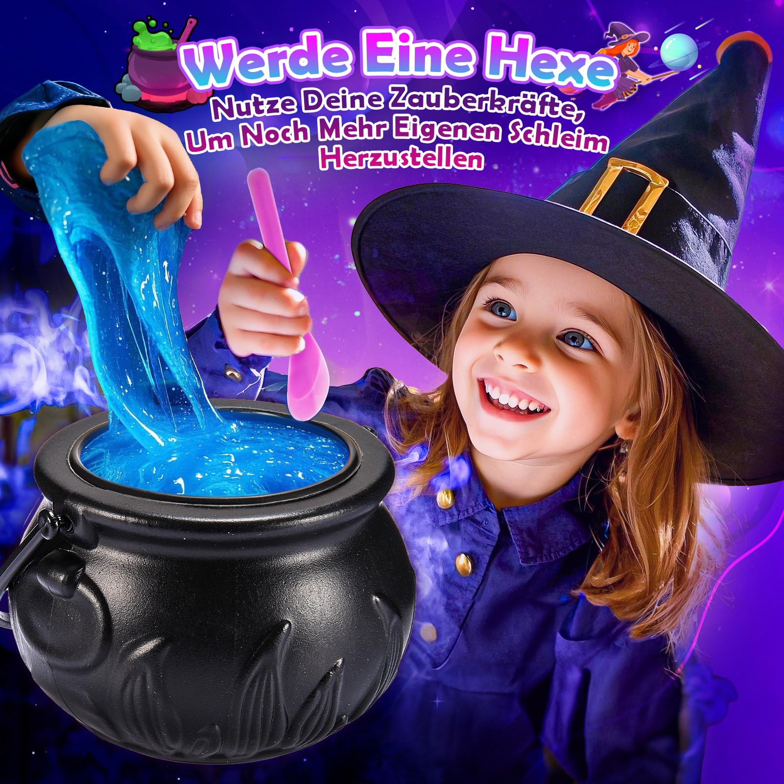 iKidiki Schleim Kinder, Geschenk Mädchen 6 7 8 9 10 11 12 Jahre Schleim Selber Machen Set Junge 6-12 Jahre Geschenkideen Slime Set Spielzeug ab 6-12 Jahre Jungen Geburtstagsgeschenk für Mädchen
