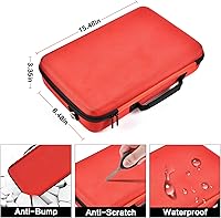 Vista 5 de Comecase Estuche rígido de batería extra grande para batería y cargador Milwaukee M12/M18, soporte de caja de baterías para baterías de 18V 20v Negro