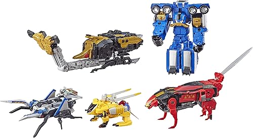 Miniatura 4 de Power Rangers Beast Morphers Beast-X Ultrazord Ultimate Collection incluye las 5 figuras de acción de Zord conversión Exclusivo de Tienda -