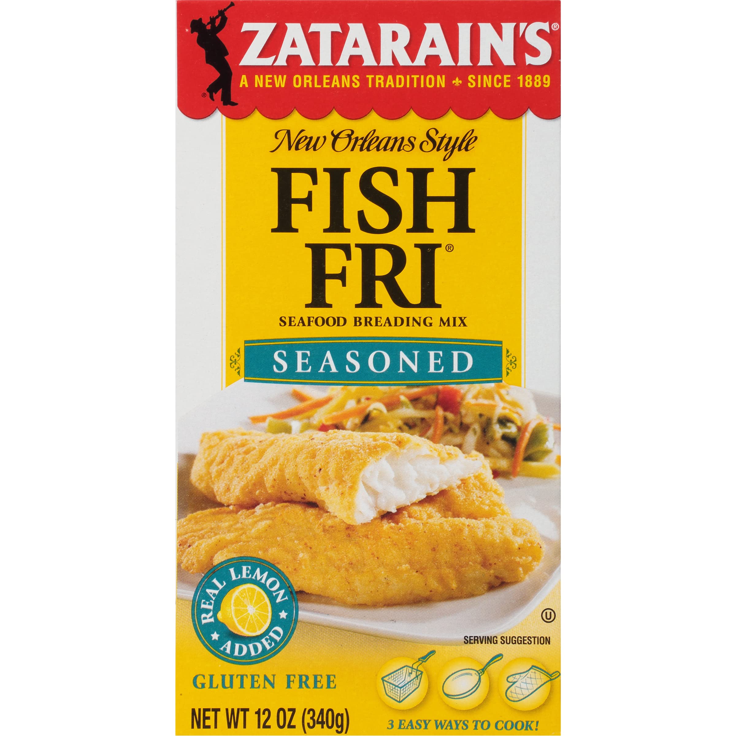 Zatarain's Seasoned Fish Fri Seafood Breading Mix, 12 oz
