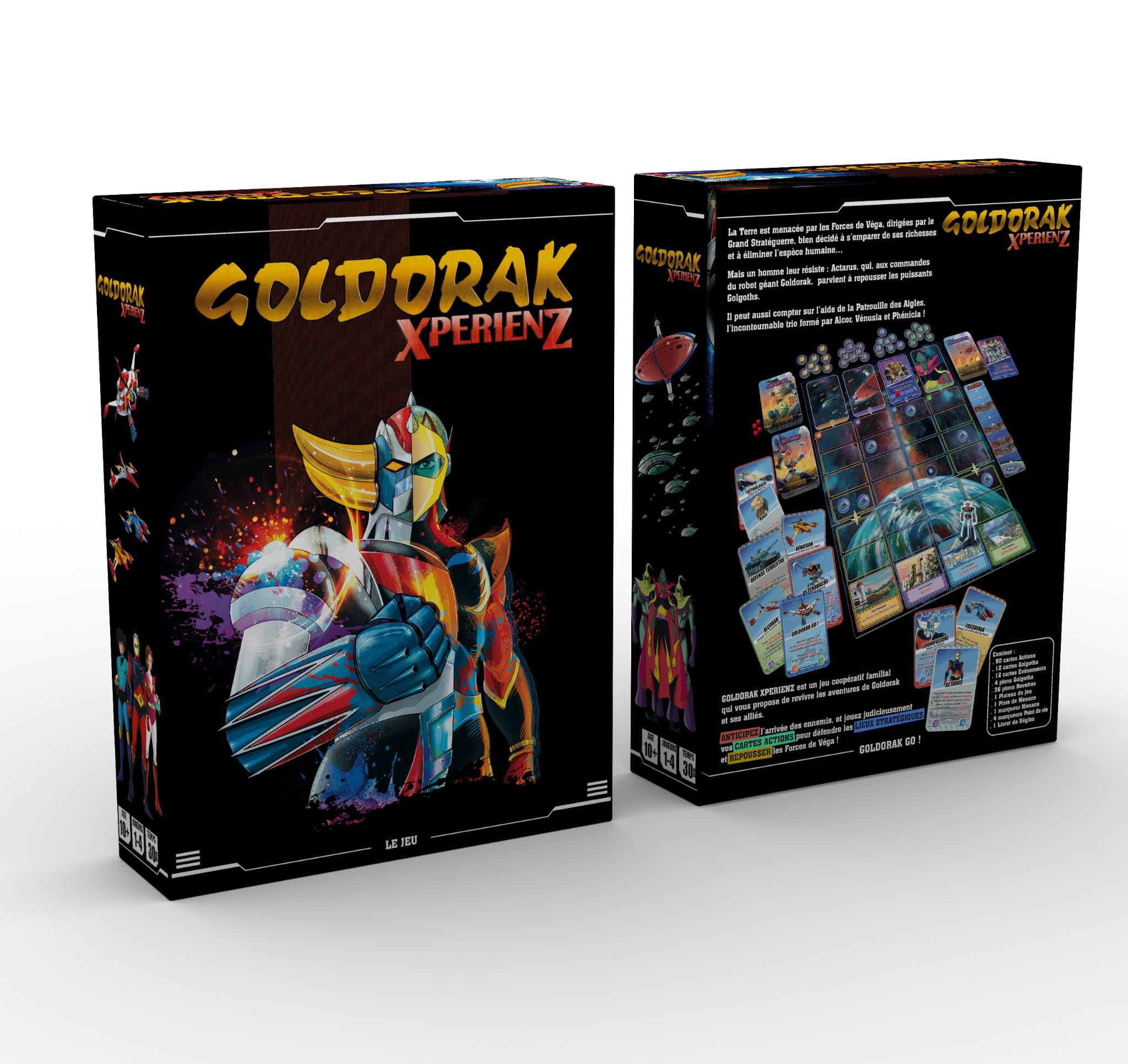 Goldorak XperienZ - Le Jeu | Jeu de société | Jeu de plateau | Goldorak | Ufo Robot Grendizer | Entre amis et en famille | Coopératif | Stratégie | Licence officielle | Animés de notre enfance
