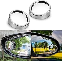 Vista 10 de Xotic Tech - Espejo de punto ciego, 5 pulgadas, marco rombo HD, de vidrio, convexo, ajustable, gran angular, espejo retrovisor, universal