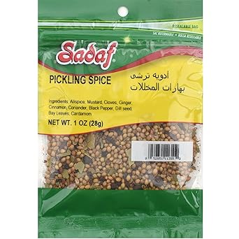 Sadaf Pickling Spice - Pickling Spice for Cooking & Food Flavoring - Mix Spices - Seasoning & Spices - Kosher & Vegetarian - 1 oz Resealable Bag