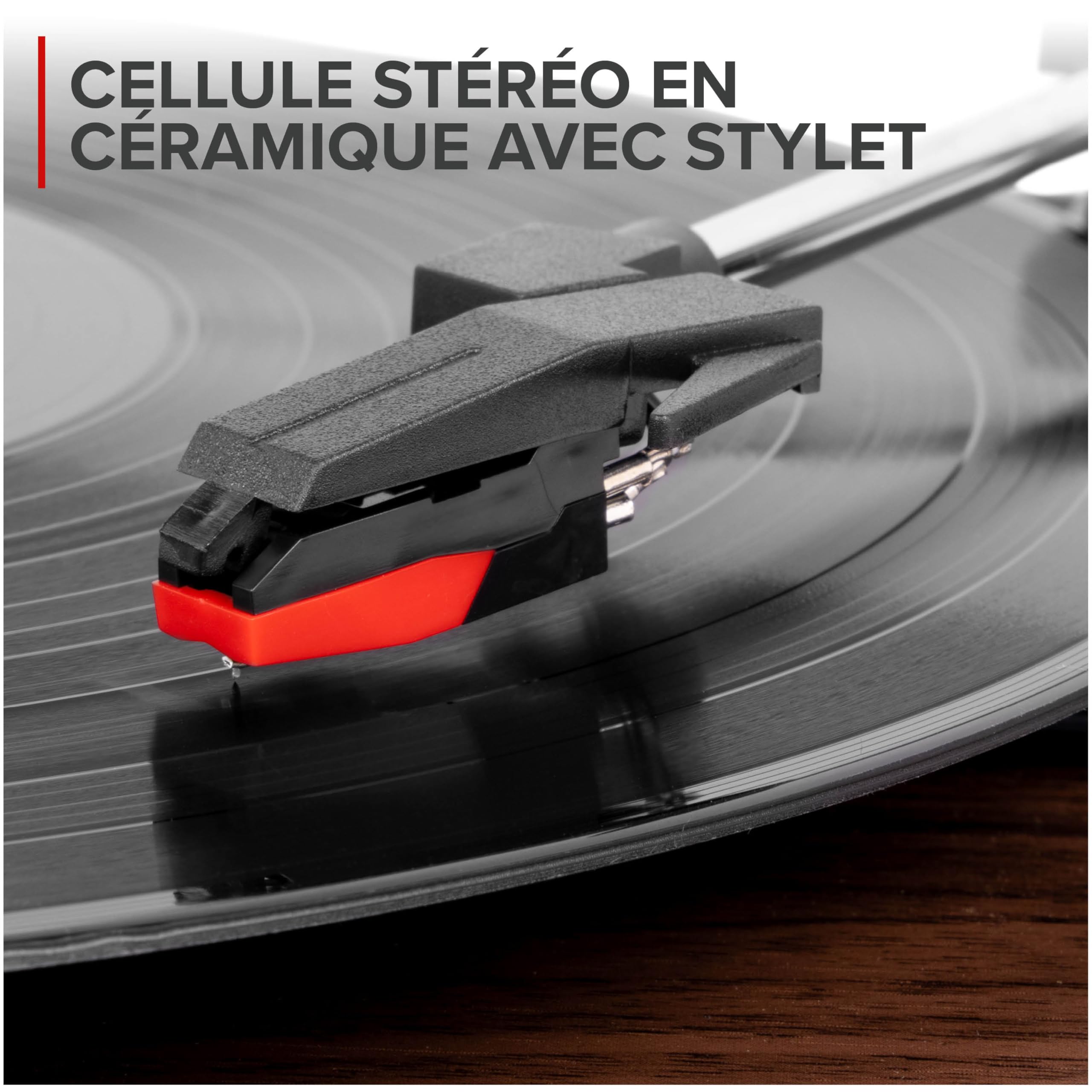 Audizio RP325W - Platine Vinyle Rétro Noyer Noir avec Enceintes Intégrées (60W), BT sans Fil Bidirectionnel, 33/45/78 Tours, Capot Amovible, Lecteur Vinyle Tout-en-Un