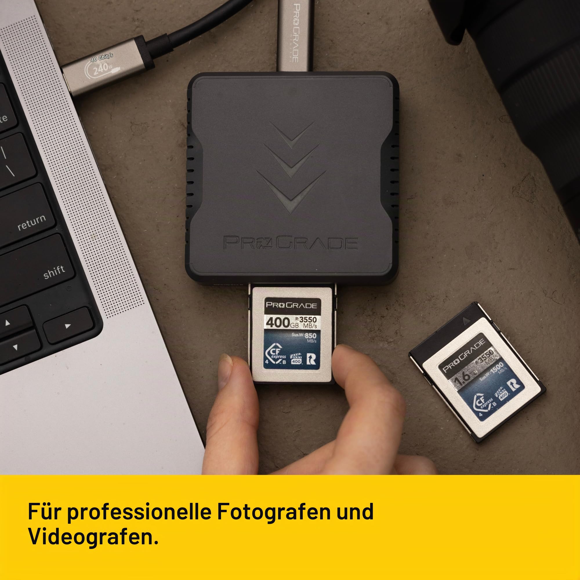 CFexpress Typ B Single-Slot-Speicherkartenleser von ProGrade Digital | USB 4.0